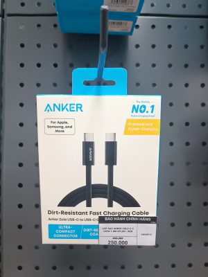 CÁP SẠC ANKER ZOLO C-C 240W 1.8M NYLON - ĐEN